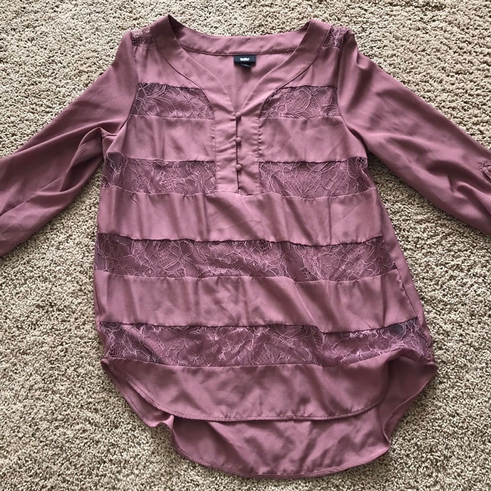 Mauve tunic blouse